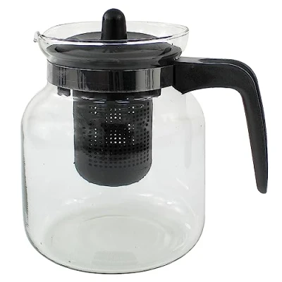 Image of Glass Teapot, 1500ml Tea Pot for Blooming Tea, Flowering Gift Set, Teapot with Infuser, Brewer, Teapots 4 6 Cups