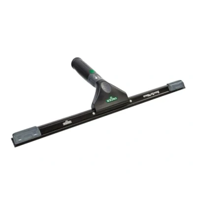 Image of UNGER ErgoTec Ninja Squeegee 40 35cm Large Blade, Aluminum Channel &amp; Rubber Grip Handle Window Cleaning Equipment, Black