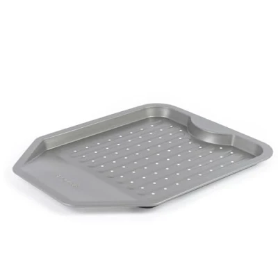 Image of Salter Essentials Chip Tray Non Stick Coating, Rectangular Baking Tray, Dishwasher Safe, Easy to Clean, Made in The UK, Durable Carbon Steel, Lightweight Oven Sheet, PFOA Free, BW13672