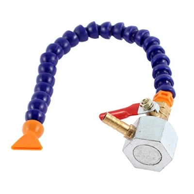 Image of uxcell A15080700ux0569 Flexible Oil Coolant Pipe Hose 1/4BSP Thread W Magnetic Base 35cm Long