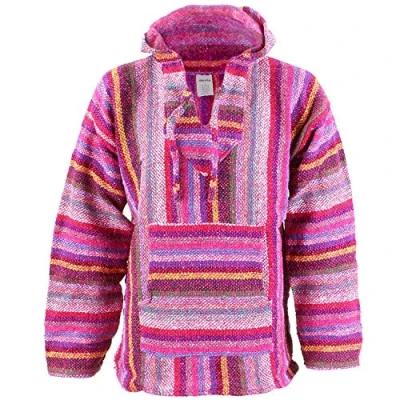 Image of Siesta Mexican Baja Jerga Hoody Pink Multi (X Large)
