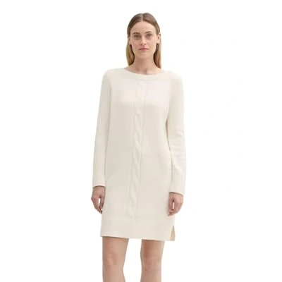 Image of TOM TAILOR Women&#039;s 1045197 Dress, 10315 Whisper White, 10