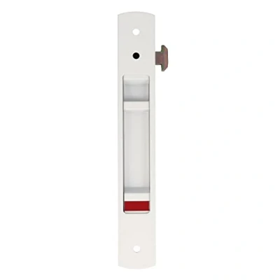 Image of amig 3850 22660 Flush Windows and Sliding Doors Mod.3850 Hook Lock for Recessed Aluminium White Finish Measures: 190 x 29 mm, 192 28 mm