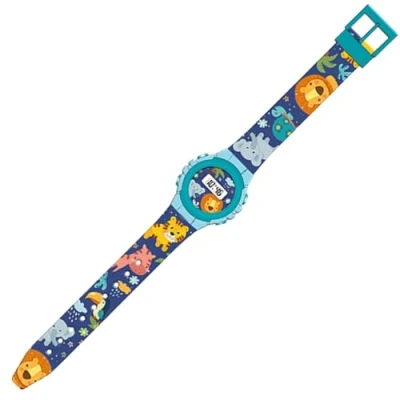 Image of Jungle Kids Digital Watch Fun &amp; Colorful Design, Adjustable Strap, Date Time Display, Perfect Christmas Gift for Boys Girls, 29cm