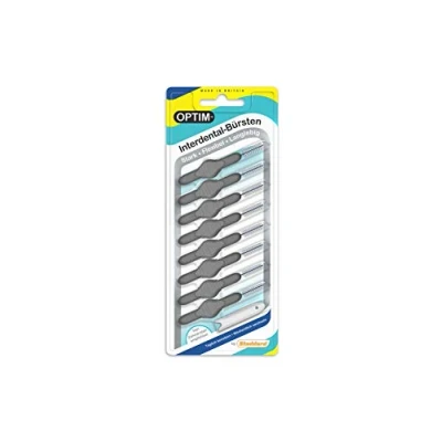 Image of OPTIM Interdental Brushes Pack of 8 Grey 1.3 mm Size 7
