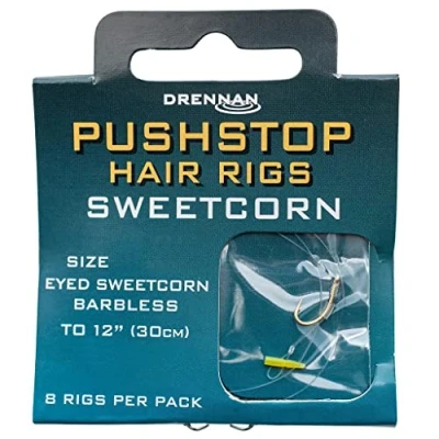 Image of DRENNAN SWEETCORN QUICKSTOP HAIR RIGS SIZE 14 HNQSCB014