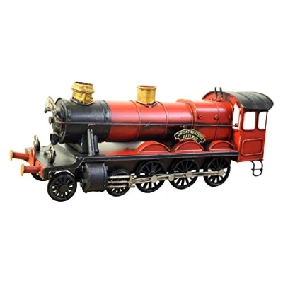 Image of Lesser &amp; Pavey Figure Vintage Red Train 1 Piece 30x10x12 cm