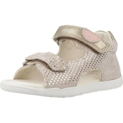 Image of Geox Baby Girls B Sandal Macchia Gir, Beige Gold, 6 UK Child