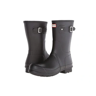 Image of Hunter Mens Original Short Rain Boot, Black, 7 UK