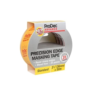 Image of ProDec Advance 36mm (1.5 inch) x 50m Precision Edge Multi Surface Painters Masking Tape For Razor Sharp Lines with No Paint Bleed Indoor Painting and Decorating Compatible All Paints, 1.5&quot;