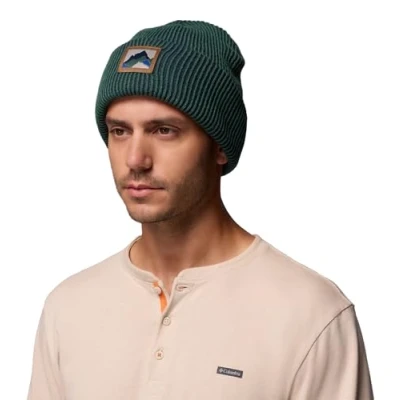 Image of Columbia Unisex Provisions Cuffed Beanie, Rain Forest, Windy Range, O/S