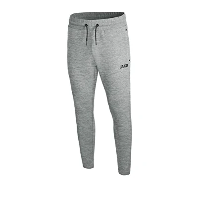Image of JAKO Men&#039;s Premium Basics Jogging Bottoms, Mens, Pants, 8429, Grey Mixed, XXX Large