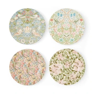 Image of Morris &amp; Co Set of 4 Mixed Design Plates
