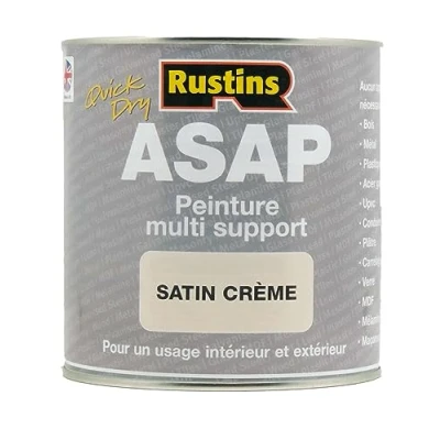 Image of Rustins ASAP 500ml Quick Dry Multi Media Paint Indoor Outdoor Cream
