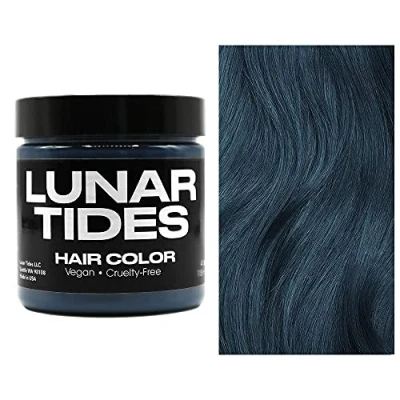 Image of Smokey Teal Blue Semi Permanent Hair Colour 118ml Lunar Tides