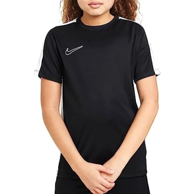 Image of Nike Performance Academy 23 Branded Unisex Sports Tshirt for kids, Size: 12 13y, Black/white