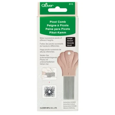 Image of clover Picot Comb, Taupe