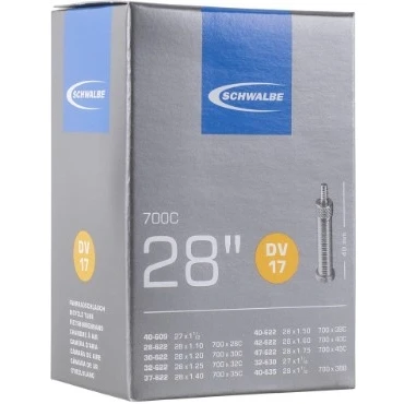Image of Schwalbe DV17 28&quot;/700C Inner Tube 40mm Dunlop DV Valve