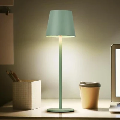 Image of Faithorse Cordless Table Lamp, 5200mAh Battery Operated Lamps IP54 Waterproof Desk Lamp with 3 Color Modes Rechargeable Night Light Touch Control Bedside for Bedroom(Green)