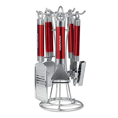 Image of Morphy Richards Accents 4 Piece Gadget Set Red