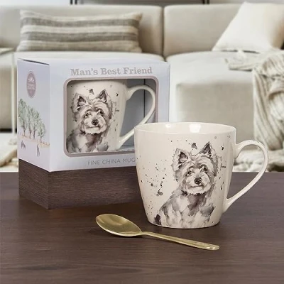 Image of lesser and pavey LP34094 Ceramic Mug Westie design 1 Pc, Multicolour