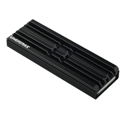 Image of Enermax ESC001 Red Heat Sink for SSD M.2 2280 Single and Double Sided Aluminium, Heatsink Compatible with PS5