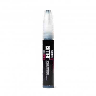 Image of Grog Cutter 08 BPI Marker Pen 8mm Quickflow Nib / 20ml Buff Proof Ink (Death Black)