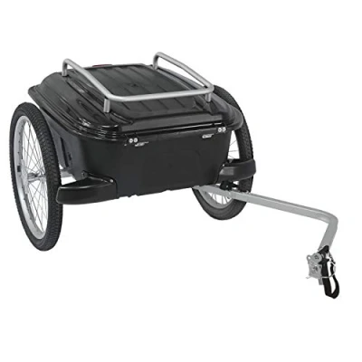 Image of M Wave Mwavz Unisex Adult Carry All Box Hard Luggage Trailer Black,