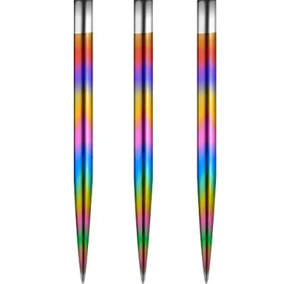 Image of Mission Darts Glide Steel Tip Dart Points Smooth Plain Spare Points, 34mm, Rainbow (#_1xX2445)