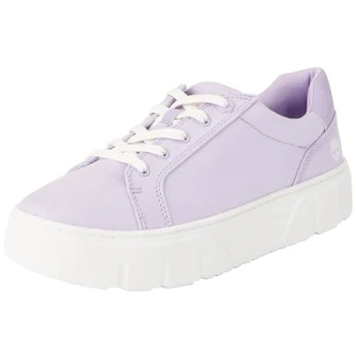 Image of Timberland Women&#039;s Laurel Court Canvas Sneaker, Purple, 7.5 UK