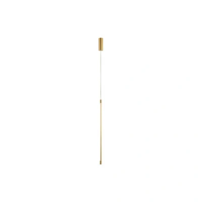 Image of Struga LED Ceiling Pendant Lamp 12W 3000K Aluminium Gold
