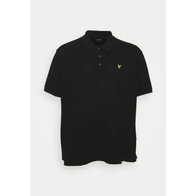 Image of Lyle &amp; Scott Plain Polo shirt, Men&#039;s, Size: 4XL, Jet black