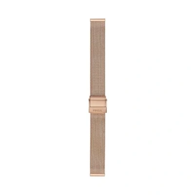 Image of Fossil LiteHide S141183 Women&#039;s Watch Strap 12 mm Leather Rose Gold, 14 mm, Casual