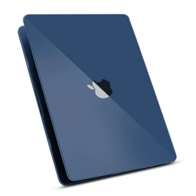 Image of ZYB Case Compatible with 2024 2022 MacBook Air 13.6 inch M3 A3113 &amp; M2 A2681 Touch ID, Ultra Thin Protective Hard Shell Cover Snap Case, Crystal Midnight