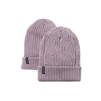Image of Burton Women&#039;s Recycled Reversible Beanie Hat, Elderberry, One Size UK