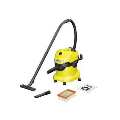 Image of Kärcher WD 4 16282030, Wet and Dry Vacuum Cleaner, Yellow, 1000 W, 20 litres
