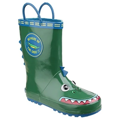 Image of Cotswold Puddle Waterproof Wellington Junior Boys Green