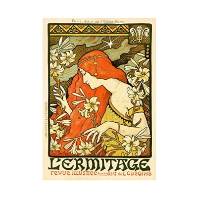 Image of Wee Blue Coo Cultural Review L&#039;ermitage Paris France Berthon Picture Wall Art Print