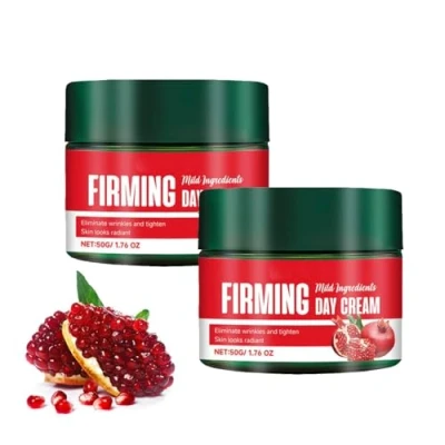Image of Organic Firming Day Cream Anti Ageing Wrinkle Face for Women, Moisturising Reduces Wrinkles and Regenerates the Skin with Pomegranate Seed Oil &amp; Maca Peptides (2)