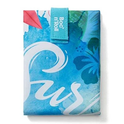 Image of Roll&#039;eat ® Reusable Sandwich Bag Container Eco Friendly Food and Washable Wrap Surf Boc&#039;n&#039;Roll Young