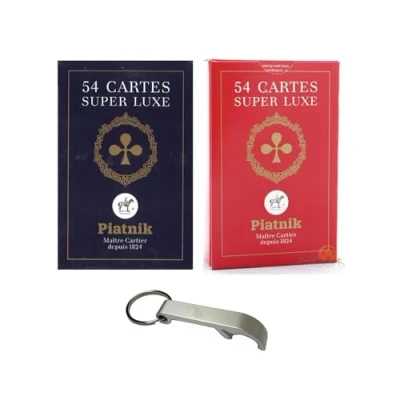 Image of Set of 2 Sets 54 Super Luxury Playing Cards + 1 Blumie Decap (2 Games 54)