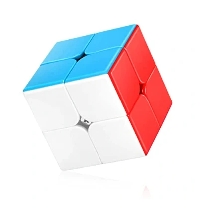 Image of TOYESS Speed Cube 2x2 Stickerless, Smooth Magic 2x2x2, Professional Puzzle Cube, Brain Teasers Toys, Stocking Filler for Kids &amp; Adults