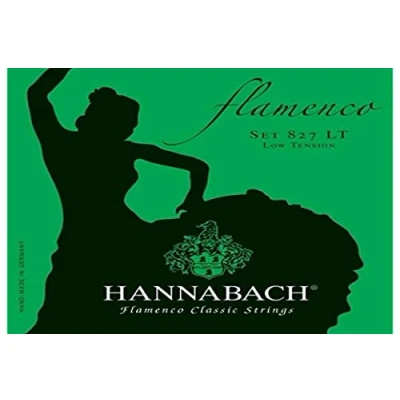 Image of Hannabach classical guitar strings Flamenco Series 827 Low Tension set of 3 bass Made in Germany 8277LT
