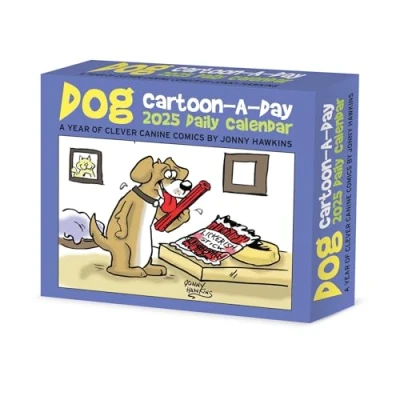 Image of Dog Cartoon A Day by Jonny Hawkins 2025 Box