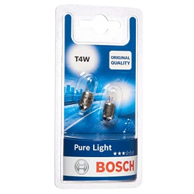 Image of 2700210, 2700210T0301 Bulb BOSCH 1 987 301 023 12V 4W T4W AUDI: A6 C6 Avant, Saloon, MERCEDES BENZ: 190, W124 Estate