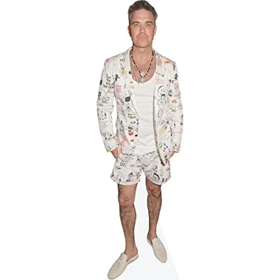 Image of Robbie Williams (White Outfit) Life Size Cutout