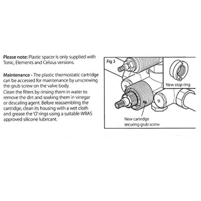 Image of Vado retrofit Thermostatic Cartridge Assembly CEL RETROFIT/B