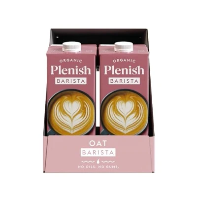 Image of Plenish Barista Organic Oat Drink Long Life, 1L (Pack of 6)