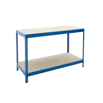 Image of BiGDUG Industrial Workbench Chipboard Workstation Table 900H x 1400W 600D mm 300 kg UDL with Lower Shelf