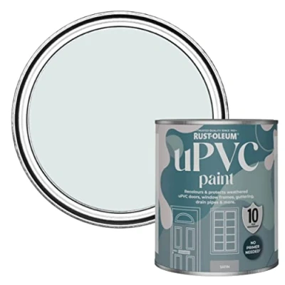 Image of Rust Oleum Blue uPVC Door and Window Paint In Satin Finish Marcella 750ml